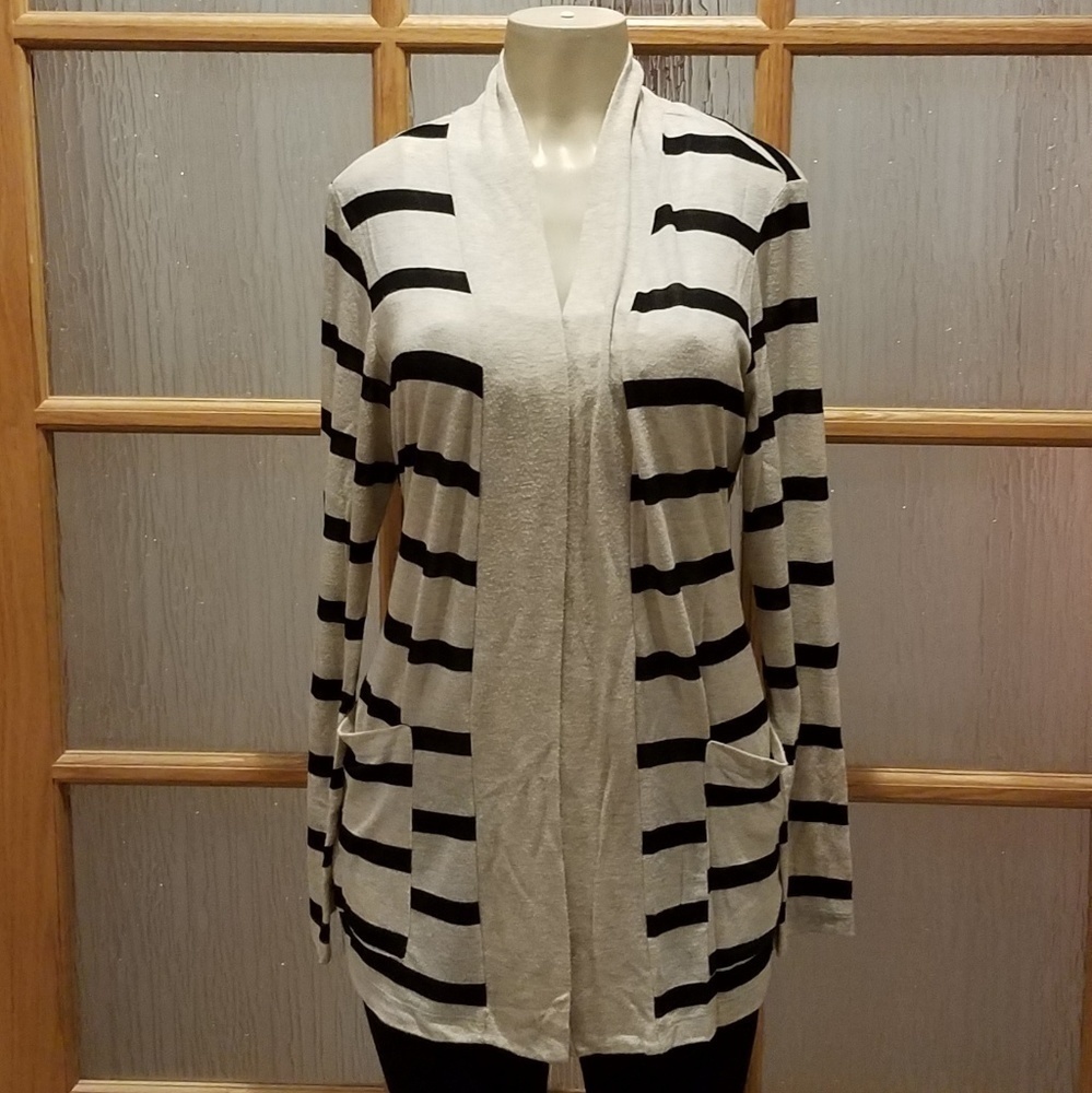 MOD Striped Open Cardigan
